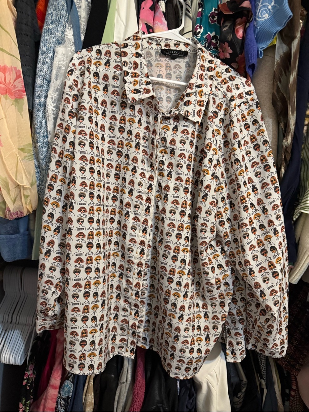 Eloquii button up top 24